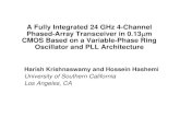 Harish Krishnaswamy and Hossein Hashemi€¦ · Harish Krishnaswamy and Hossein Hashemi University of Southern California Los Angeles, CA. Presentation Summary • Introduction •