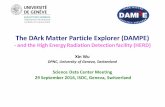 The DArk Matter Particle Explorer (DAMPE)isdc.unige.ch/cdci/DAMPE.pdf · The DArk Matter Particle Explorer (DAMPE) - and the High Energy Radiation Detection facility (HERD) Xin Wu
