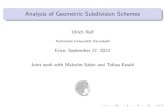 Analysis of Geometric Subdivision deboor/MAIA2013/slides/reif.pdf¢  Analysis of Geometric Subdivision