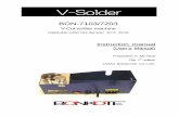V-Solder - BONKOTEbonkote.co.jp/wp-content/uploads/BON-71037203-English.pdf · BON-7103/7203 V-Cut solder machine (Applicable solder wire diameter φ0.3~ φ0.8) Instruction manual