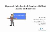 Dynamic Mechanical Analysis (DMA) Basics and Beyond ring/ChE 5655 Chip Processing... · PDF file Basics and Beyond Dr. Lin Li Thermal Analysis ... Stretch Bonds Side Groups Main Chain