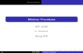 Mathematical Statistics, Lecture 12 Minimax Procedures Spring 2016. £­. MIT 18.655 Minimax Procedures