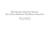 Worldwide Initiatives Toward Very Short-Baseline Oscillation Searches …home.fnal.gov/~littlej/talks/Littlejohn_2012NNN.pdf · 2015-11-17 · Worldwide Initiatives Toward Very Short-Baseline