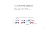 Using Symmetry to Generate Molecular Orbital Diagramsfaculty.washington.edu/kovacs/MO_lecture_7.pdf · 2007-01-25 · 1 Using Symmetry to Generate Molecular Orbital Diagrams • review