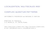 LOCALIZATION, MULTISCALES AND COMPLEX QUANTUM … · sical and quantum, especially in the complex systems, where the standard approaches cannot be applied. We demonstrate the creation