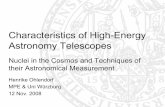 Characteristics of High-Energy Astronomy Telescopes · 2008-11-19 · Sources & Literature J. R. P. Angel: Lobster Eyes as X-ray Telescopes; The Astrophysical Journal, Vol. 233, 364