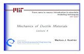 xxx Mechanics of Ductile Materials - MIT OpenCourseWare Introduction to Mechanics of Materials Basic