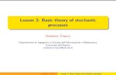 Lesson 3: Basic theory of stochastic · PDF file Umberto Triacca Lesson 3: Basic theory of stochastic processes. Stochastic processes When T= Z the stochastic process fx t(!);t 2Zgbecomes