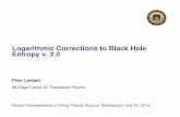 Logarithmic Corrections to Black Hole Entropy v. 2 · Consider matter in a general theory with N 2 SUSY. In terms of N= 2 ﬁelds: one SUGRA multiplet, N 2 (massive) gravitini, n