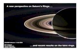 A new perspective on Saturn’s Rings…....Nov 28, 2006  · Saturn’s equator plane. Due to Saturn’s oblateness, the nodes of the particle orbits (where the orbit crosses Saturn’s