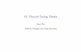 VI. Church-Turing Thesis - SJTUbasics.sjtu.edu.cn/~yuxi/teaching/computability2013... · Computability Theory, by Y. FuVI. Church-Turing Thesis21 / 41. Proof in Detail The state of