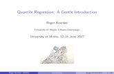 Quantile Regression: A Gentle Introductionroger/courses/NIPE/lectures/L1.pdf · Quantile Regression: A Gentle Introduction Roger Koenker University of Illinois, Urbana-Champaign University