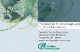 Introduction to Structural Geol for Rock MechanicsIntroduction to Structural Geol for Rock Mechanics. FracMan Technology Group. 18300 NE Union Hill Road. Redmond, WA 98052.