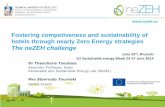 Fostering competiveness and sustainability οf …...• Investment: 1.000.000 + 4.200.000 € • Installed RES: groundwater heatpump, PV panels (13 kWp), solar thermal panels (130