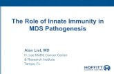 The Role of Innate Immunity in MDS Pathogenesis...inflammation & innate immune response • Predominant protein in myeloid cells that promotes the membrane assembly & activation of