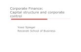 Corporate Finance: Capital structure and corporate control spiegel/teaching/corpfin/ppt- corporate