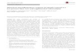 Behavioral and inflammatory response in animals exposed to ... · Behavioral and inflammatory response in animals exposed to a low-pressure blast wave and 873 1 3 Experimental design