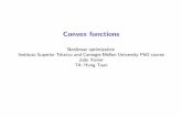 Convex functions - ULisboausers.isr.ist.utl.pt/~jxavier/lec2.pdf · 2018-02-19 · Convex functions Nonlinear optimization Instituto Superior T ecnico and Carnegie Mellon University