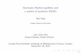 Stochastic Radner equilibria and a system of quadratic › ~ajacquie › LondonParis2015 › WorkshopParis · PDF file Completeness All future risk can be exchanged for upfront cash.