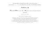 NO A NuMI Off-Axis Appearance Experiment e Proposal/NOvA proposal March... Proposal to Build an Off-Axis Detector to Study νµ → νe Oscillations in the NuMI Beamline NOνA NuMI