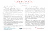 A549-Dual™ Cells | Data sheet | InvivoGen€¦ · 1. After cells have recovered and are growing well (after at least one passage), maintain and subculture the cells in growth medium