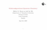 Multiconﬁgurational Quantum Chemistry Bj¨orn O. …molcas.org/wsh/lectures.bojnice/Lec04.pdf0 and PˆI are projection operators onto the reference function and the interacting conﬁguration