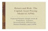 Return and Risk: The Capital-Asset Pricing Model (CAPM)people.wku.edu › indudeep.chhachhi › 519files › 519ch10.pdf · 2004-09-03 · The contribution of a security to the risk