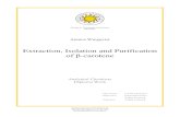 Extraction, Isolation and Purification of β-carotene 506614/... · PDF file 2012-02-29 · extraction, modifying and isolation of the valuable compounds, having a holistic approach