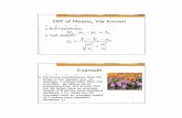 Diff of Means, Var known - Lehigh Universityeup2/teaching/ie121/slide10.pdf · Diff of Means, Var known Null hypothesis: Test statistic: H01 2 0: µµ−=∆ 12 0 0 22 12 12 XX Z