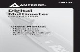 DM73C Pen Style Digital Multimeter Product Manual The DM73C is a probe-type digital multimeter capable