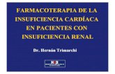 FARMACOTERAPIA DE LA INSUFICIENCIA CARDÍACA EN …nefrohospbritanico.org.ar/clases/ICC-IRC.pdf · 2017-05-19 · insuficiencia cardíaca (IC) aumenta con el uso de: IECAs, β-bloqueantes,