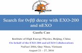 Search for 0νββ decay with EXO-200 and prospects with nEXOvietnam.in2p3.fr/2016/nufact/transparencies/Parallel6/WG5_Cao.pdfSearch for 0νββ decay with EXO-200 and nEXO Guofu Cao