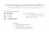 Free Energy and State Equilibriaruben.ucsd.edu/20/r06.pdf · Free Energy and State Equilibria Gibbs Free Energy (G) G=H-TS G 1 = G 2 G→minimum Objecves: • understand aerosol dispensers