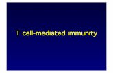 T cell-mediated immunity - University of Nottingham · 2017-04-01 · T cell-mediated immunity. T helper cells (Th) T cytotoxic cells (Tc) B cells Macrophages Antibody production