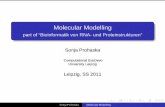 Molecular Modelling - part of ``Bioinformatik von RNA- und ... · Molecular Modelling atoms are point charges with an associated mass collective mathematical expression is the potential