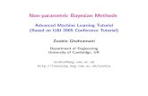 Non-parametric Bayesian Methods - Cambridge Machine Learning …mlg.eng.cam.ac.uk/tutorials/07/zg.pdf · 2007-07-02 · Non-parametric Bayesian Models •Bayesian methods are most
