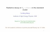 Radiative decay of b ⁄ + in the standard model · 2013-02-05 · Radiative decay of ⁄b! ⁄ + ° in the standard model Yu-Ming Wang Institute of High Energy Physics, CAS Based