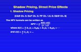 ShadowPricing, Direct Price Effects · 1.1 Example 1:ATax [C&B pp. 108−110; S&W Ch. 8.3] Q: Aremote electricity-generation project pays $1/litre for its fuel oil, the costliest