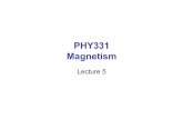 PHY331 Magnetism - University of Sheffield › ... › file › PHY331-L5.pdf · PHY331 Magnetism Lecture 5 . Last week • We calculated paramagnetic susceptibility using an entirely