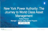New York Power Authority: The Journey to World …...#PIWorld ©2019 OSIsoft, LLC New York Power Authority: The Journey to World Class Asset Management Kedaar Raman Manager – Digital
