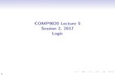 COMP9020 Lecture 5 Session 2, 2017 Logic COMP9020 Lecture 5 Session 2, 2017 Logic Textbook (R & W) {