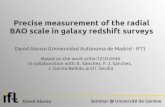 Precise measurement of the radial BAO scale in galaxy ...cosmology.unige.ch/.../presentation_geneva.pdf · Precise measurement of the radial BAO scale in galaxy redshift surveys Based