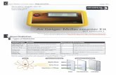 Air Geiger-Müller counter Kit - Bit Trade One · 2011-10-17 · Geiger-Müller counter tube : Data logger . 2 How to Adjust Air Geiger-Muller Counter Tube: When you increase impression