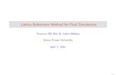 Lattice Boltzmann Method for Fluid Simulations › ~billbao › presentation930.pdf · Lattice Boltzmann Method for Fluid Simulations Yuanxun Bill Bao & Justin Meskas ... The Lattice