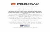ΤΡΑΠΕΖΑ PROBANK ΑΝΩΝΥΜΟΣ ΕΤΑΙΡΙΑ ΕΝΗΜΕΡΩΤΙΚΟ · PDF file Το µετοχικό κεφάλαιο της probank Α.Ε. θα αυξηθεί µέχρι