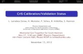 CrIS Calibration/Validation Status - NASA › ... › files › 55_strow_cris.pdf · CrIS Window Channels Atmospheric CO Lines (d) CrIS/IASI Obs, Hamming Apodized: Zoom. Note in (c,d)