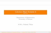 Calculus (Real Analysis I) › ~pubudu › cal1.pdf · Calculus (Real Analysis I) (MAT122 ) Department of Mathematics University of Ruhuna ... 1 Chapter 1 Elementary Logic 2 Chapter