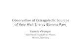 Observaon of Extragalacc Sources of Very High Energy Gamma ...semikoz/EGMF/Mirzoyan.pdf · • „Mis‐aligned“ blazars – (FR I = BL Lacs, FR II = FSRQ) • Radio galaxies that