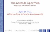 John W. Price › conferences › cascade › talks › Price.pdfJohn W. Price Ξ Physics Workshop 1-3 December 2005 The Cascade spectrum Arranged by star ratings From RPP: – ****