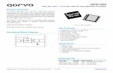 QPD1000 datasheet verA - Mouser Electronics · QPD1000 15W, 28V, 0.03 – 1.215 GHz, GaN RF Input-Matched Transistor Datasheet Rev. A, June 23, 2016 | Subject to change without notice